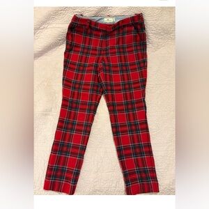 Vineyard Vines Red and Green Plaid Women’s Pants